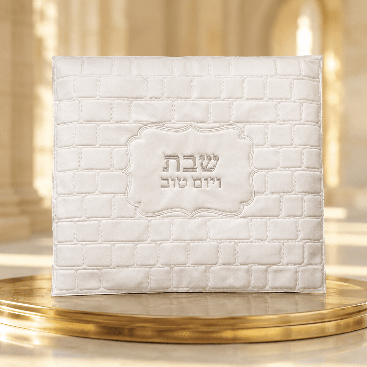 כיסוי פלטה דמוי כותל לבן