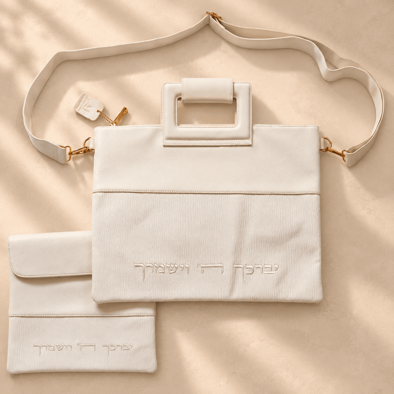תיק טלית תפילין מהודר דמוי עור 31X38 ס"מ